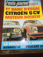 L'AUTO JOURNAL BANC D'ESSAI DS CITROËN 6 CV MOTEUR ROTATIF 1969  (44)