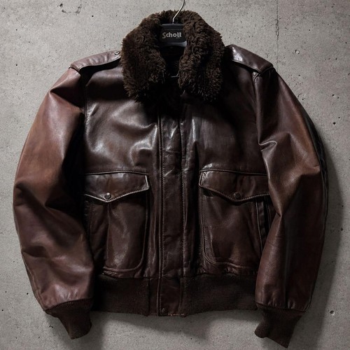 Veste cuir schott 1 - cuir,
