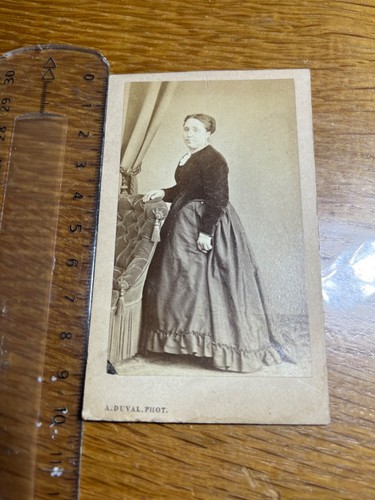 Cdv circa 1860 femme noblesse - cdv,
