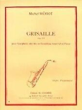 Partitions classique COMBRE MERIOT MICHEL - GRISAILLE - SAXOPHONE ALTO OU TENOR