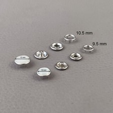 Bouton pression jersey perle