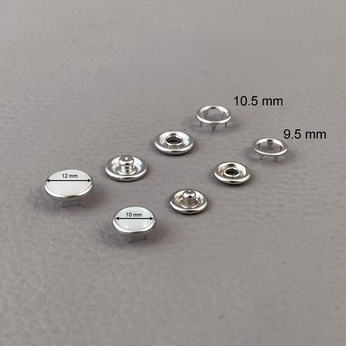 Bouton pression jersey perle