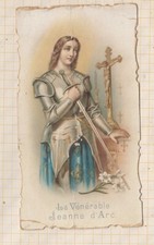 25F488 IMAGE PIEUSE RELIGIEUSE LA VENERABLE JEANNE D'ARC