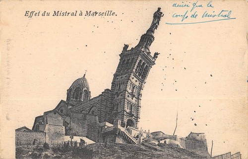 Cpa coup mistral - un, de