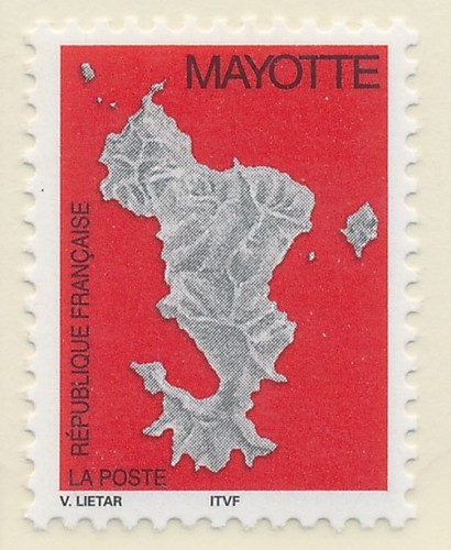 Timbre mayotte carnet - timbre, 97**