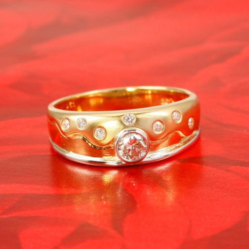 Anneau 750 carats avec - anneau, or