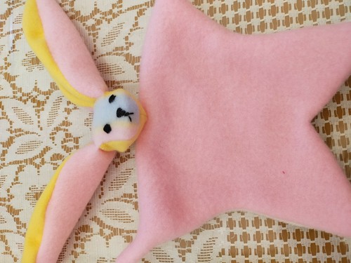 Doudou bébé jaune rose - bébé,