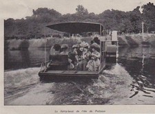 1909  --  LE FERRY BOAT DE L ILE DE PUTEAUX  3A170