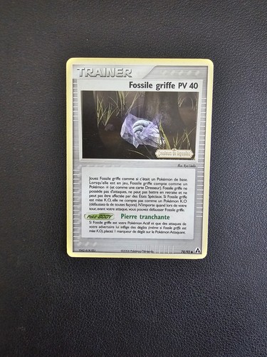 Carte pokémon fossile griffe - fossile,
