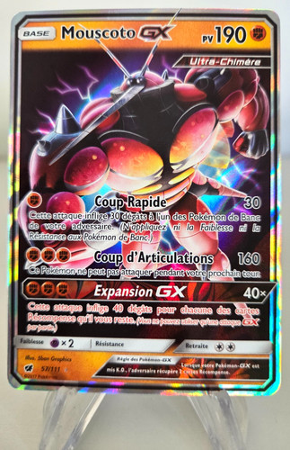 Carte pokémon mouscoto - mouscoto, gx