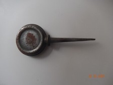 ancienne burette plate fer blanc 13 cm pour machine à coudre / vélo