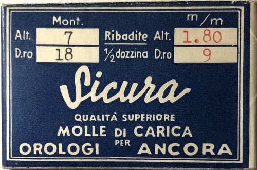 Sicura 1 ressort - 1x=1,