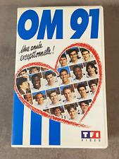 ANCIEN CASSETTE K7 VHS MAILLOT OLYMPIQUE DE MARSEILLE 91 PANASONIC FINALE MILAN