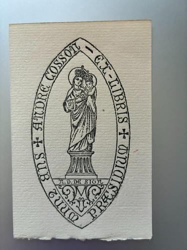 Libris cosson andré - ex-libris,