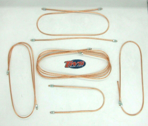 Kit tuyaux frein cuivre - de,