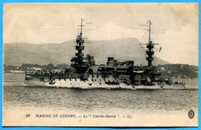 CPA : Marine de guerre - Le Charles-Martel / 1915