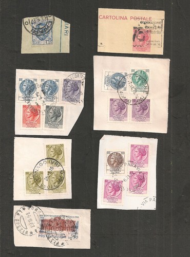 Italie marcophilatelie lot - italie, de