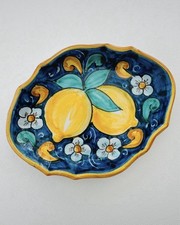 Vide-poche en céramique peint à la main -Artisanat de Caltagirone