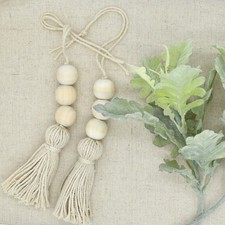  2 PC Corde Coton Pampilles