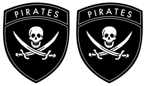 Stickers autocollant pirate - stickers,