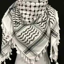 Noir Shemagh Keffieh Arabe de Style Écharpe Palestine Foulard Unisexe Cadeau