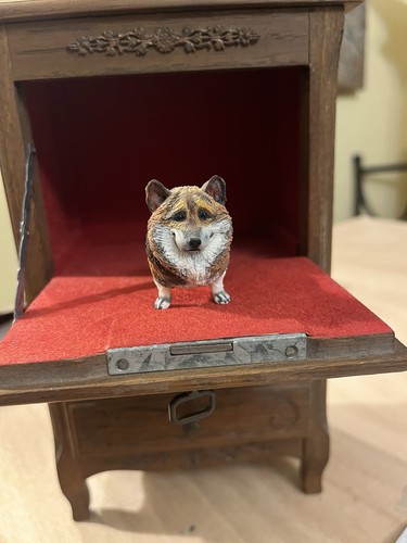 Miniature dog figurine - miniature,