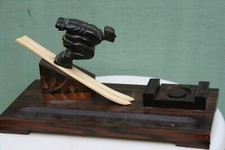 porte encrier en macassar