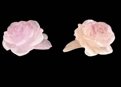 Pair daum crystal fleur - pair,