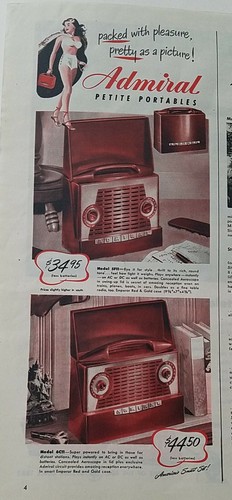 1948 admiral petite - petite, portable