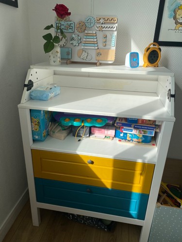 Table langer blanche - table,