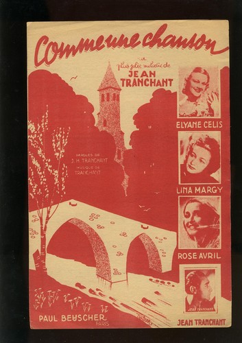 Partition ancienne comme une - partition,