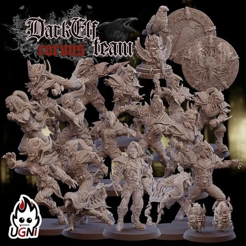 Dark elf team - dark, team/
