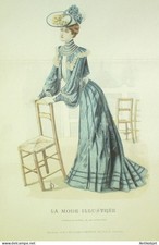 Gravure Mode illustree 1903 #