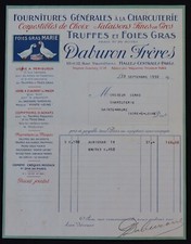 Billhead facture 1930 daburon - billhead,