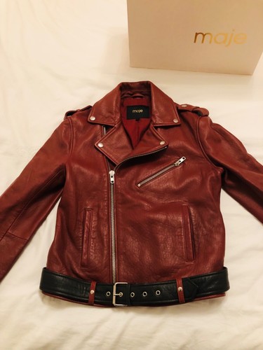 Veste cuir maje bixente - en,