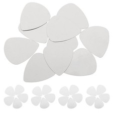  Lot de 100 médiators pour guitare basse, bords lisses, en acier inoxydable,