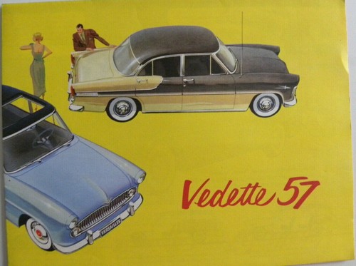 Brochure simca vedette - brochure, 1957