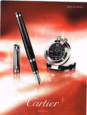PUBLICITE ADVERTISING 045  2006  CARTIER  collection PASHA  stylo montre