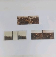 Lot 3 Photos, Vues Stéréoscopiques, Militaire, Plaques Verre, WW1, Dardanelles