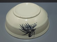 - COUPE PORTE EPONGE/SAVON Sans son EGOUTTOIR  déco Fleurs papillons bleus   D