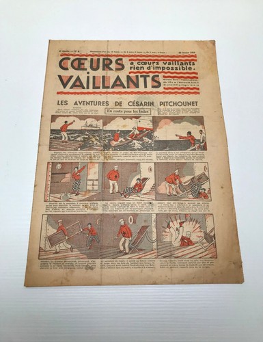 Journal coeurs vaillants 9 - coeurs, n°9