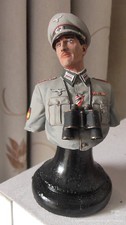 BUSTE RESINE MONTE ET PEINT OFFICIER DIVISION "AZUL".