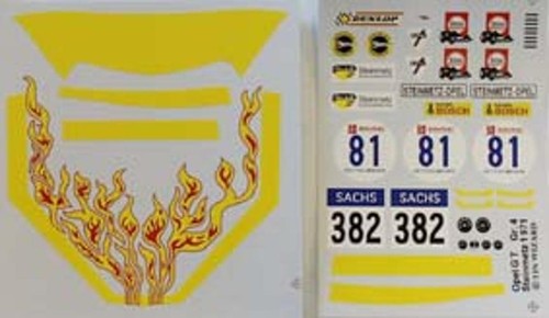 Décalques pour opel - opel, 1/18