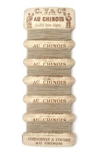 Cartes à fil cordonnet Au Chinois C.V 1900, gris, mercerie, couture, collection