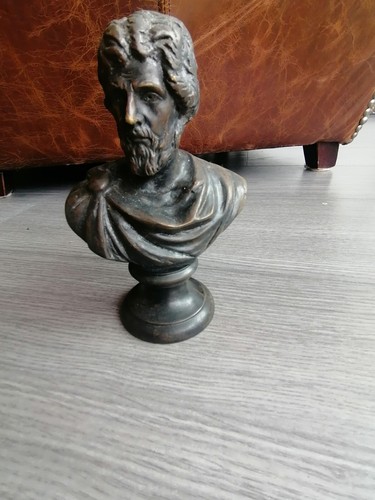Roman emperor bronze sculpture - emperor,