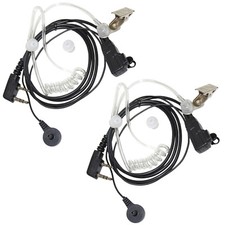 2-Pack HQRP 2Pin Acoustic Tube