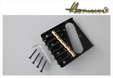 Pont Vintage Telecaster, Cendrier Avec 6 Selles En Laiton, Noir Mat