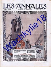 Les annales n°1662 02/05/1915 Haut-Koenigsbourg Hansi Dunkerque Przemysl Samanos