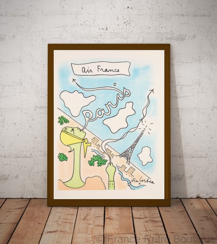 Poster affiche air france - poster-affiche,
