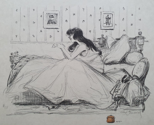 Lithographie dessin abel - lithographie/dessin,
